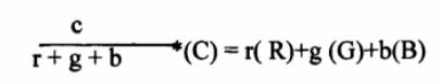 顏色C的三刺激值計(jì)算公式
